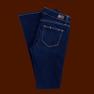BNWOT paige dramatic flare low rise jeans